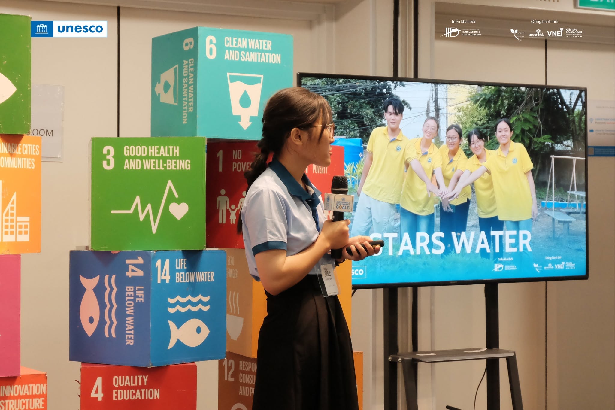 Promotional poster for the UNESCO Water Challenge for Young Innovators 2025.